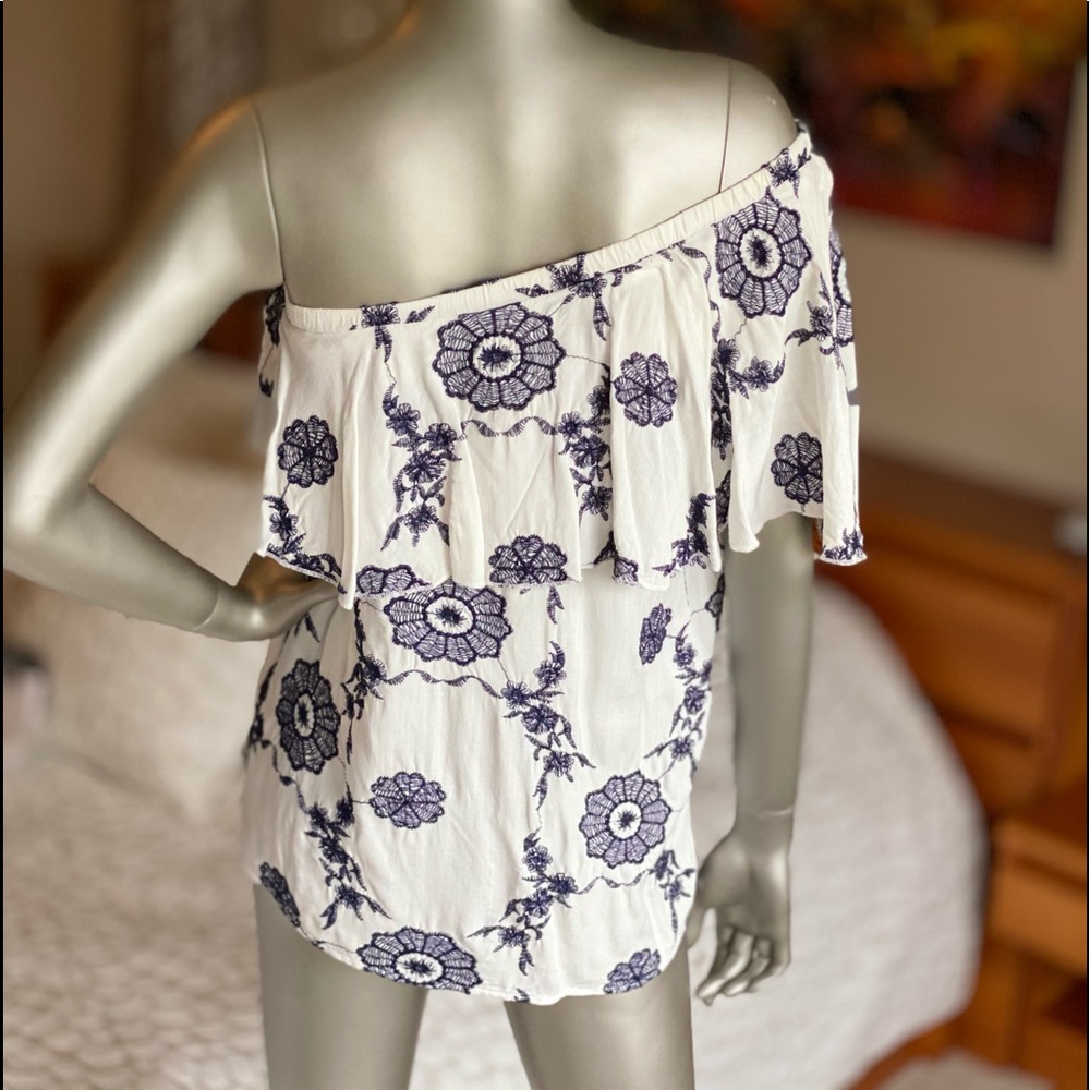 One Shoulder Ruffle Top - Picture 7 of 10